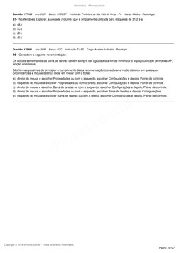 Informática - xProvas.com.br
Copyright © 2018 xProvas.com.br - Todos os direitos reservados.
Questão: 177160 
Ano: 2009 
Banc