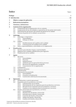ISO 9001:2015 (traducción oficial) 
iii 
Traducción Oficial/Official translation/Traduction officielle 
©ISO 2015 - Todos los