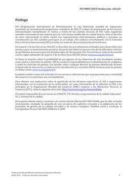 ISO 9001:2015 (traducción oficial) 
v 
Traducción Oficial/Official translation/Traduction officielle 
©ISO 2015 - Todos los d