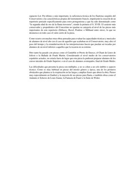 supuesto Lot. Por último y más importante, la suficiencia técnica de los flautistas surgidos del 
Conservatoire y las c