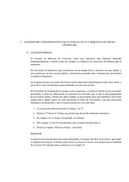 3. ANÁLISIS DEL CONCERTINO EN D Op.107 PARA FLAUTA Y ORQUESTA DE CÉCILE 
CHAMINADE 
 
3.1. ANÁLISIS FOR