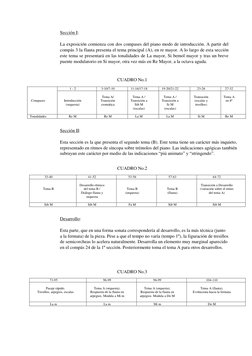 Sección I:  
 
La exposición comienza con dos compases del piano modo de introducción. A partir del 
compás 3 la flauta