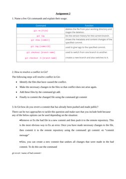 DevOps Tools and Git Commands Overview | PDF | Version Control ...