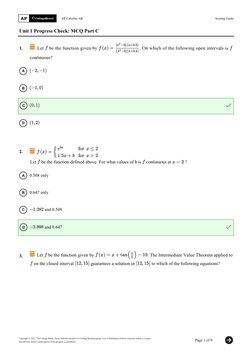 AB SG Unit 1 Progress Check MCQ Part C | PDF | Function (Mathematics ...