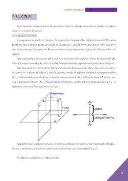 Sistema diédrico 1  2º BAC 
 
 
3 
 
2. EL  PUNTO 
 
Es el elemento fundamental de la geometría, todos los demás elementos se