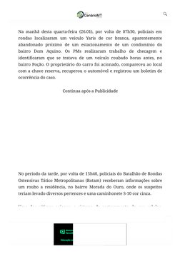 ▾
24 horas, com a localização de três carro (https://www.cenariomt.com.br/)s, em diferentes bairros de
Cuiabá. (https://www.c