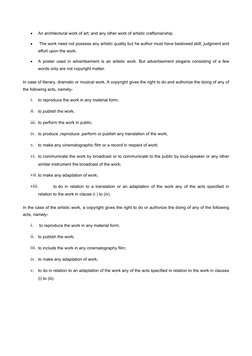 
An architectural work of art; and any other work of artistic craftsmanship.

 The work need not possess any artistic quali