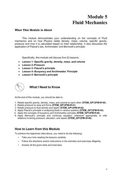 General Physics 1: Quarter 2 - Module 5 | PDF | Buoyancy | Pressure