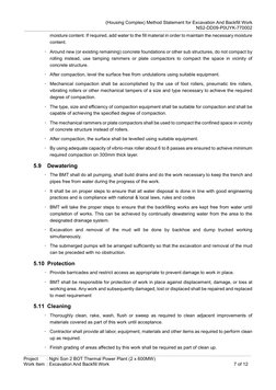 Excavation and Backfill Method Statement | PDF | Trench | Concrete