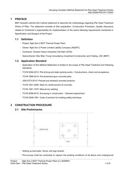 Pile Head Treatment Method Statement | PDF | Deep Foundation | Personal ...