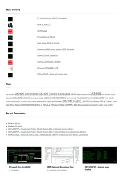 23 Most Common AS400 Commands - AS400 ISeries | PDF | Ibm Rpg | Computing