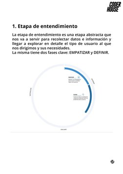 La etapa de entendimiento es una etapa abstracta que 
nos va a servir para recolectar datos e información y 
llegar a explora