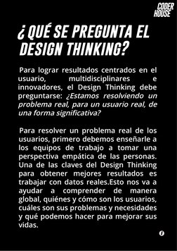 ¿qué se pregunta el 
design thinking?
Para lograr resultados centrados en el 
usuario, 
multidisciplinares 
e 
innovadores, e