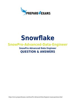 SnowPro Advanced Data Engineer Exam Guide | PDF | Subroutine | Computer ...
