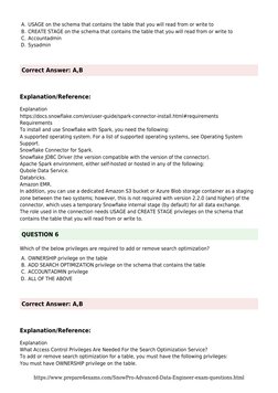 SnowPro Advanced Data Engineer Exam Guide | PDF | Subroutine | Computer ...