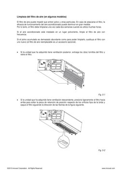Limpieza del filtro de aire (en algunos modelos) 
El filtro de aire puede impedir que entren polvo u otras partículas. En cas
