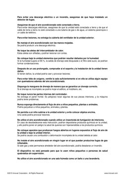 Para evitar una descarga eléctrica o un incendio, asegúrese de que haya instalado un 
detector de fugas. 
Asegúrese de que el