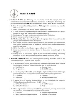 Civil Society and Social Movements in PH | PDF | Non Governmental ...