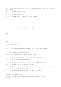Mainframe Abend and Error Codes Guide | PDF | Computer Data | Software ...