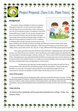Community Tree Planting Proposal | PDF | Trees | Atmosphere Of Earth