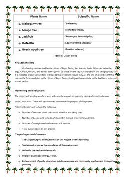 Community Tree Planting Proposal | PDF | Trees | Atmosphere Of Earth