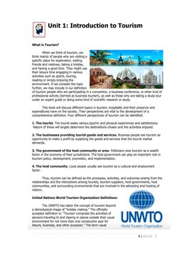 Introduction To Tourism Notes.pdf Introduction to Tourism Concepts | PDF | Tourism | Cognition