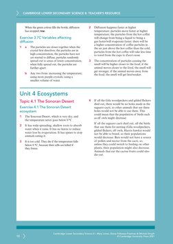 CAMBRIDGE LOWER SECONDARY SCIENCE 8: TEACHER’S RESOURCE
10
Cambridge Lower Secondary Science 8 – Mary Jones, Diane Fellowes-F