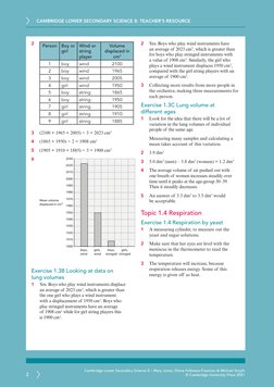 CAMBRIDGE LOWER SECONDARY SCIENCE 8: TEACHER’S RESOURCE
2
Cambridge Lower Secondary Science 8 – Mary Jones, Diane Fellowes-Fr