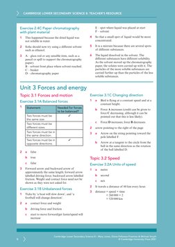 CAMBRIDGE LOWER SECONDARY SCIENCE 8: TEACHER’S RESOURCE
6
Cambridge Lower Secondary Science 8 – Mary Jones, Diane Fellowes-Fr