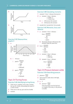 CAMBRIDGE LOWER SECONDARY SCIENCE 8: TEACHER’S RESOURCE
8
Cambridge Lower Secondary Science 8 – Mary Jones, Diane Fellowes-Fr