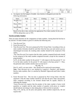 ∑p0q0=
400
∑p1q1=
600
∑p0q1=
530
∑p1q0=
460
6. An enquiry into the budgets of middle  class families in Bangalore provides th