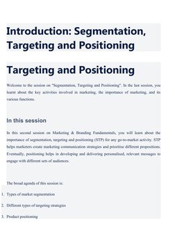 Marketing Segmentation Essentials | PDF | Market Segmentation | Marketing