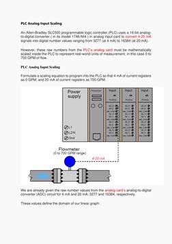 PLC Analog Input Scaling Formula | PDF