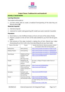 Art Integrated Project for Class 8 | PDF | Scrapbooking