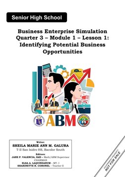 Identifying Business Opportunities Module | PDF | Entrepreneurship ...