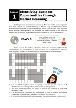 Identifying Business Opportunities Module | PDF | Entrepreneurship ...