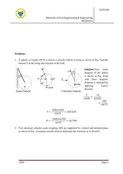 Elements of Civil Engineering & Engineering 
Mechanics 
21CV104 
 
DSCE 
Page 3
