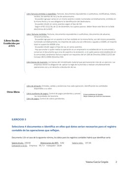 Libro facturas emiƟdas o expedidas: Facturas, documentos equivalentes o susƟtuƟvos, recƟﬁcaƟvas, Ɵckets, 
recibos, las exenta