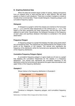 Mathematics in the Modern World, Surigao del Sur State University
 
 
Page | 9  
 
 
B. Graphing Statistical Data 
 
When