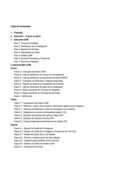 Tabla de Contenidos 
 
1. Propósito 
2. Aplicación -  A quien se aplica 
3. Aplicando ICAM 
 
Paso 1 : Acciones Inmedia