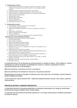 La ergometria tiene el fin de divisarse alt cardiovasculares no visibles en reposo. Tiene utilidad en: Valorar 
cardiopatia i