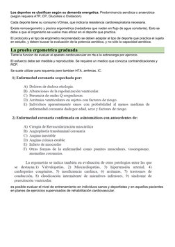 Los deportes se clasifican según su demanda energetica. Predominancia aerobica o anaerobica 
(según requiera ATP, CP, Glucoli