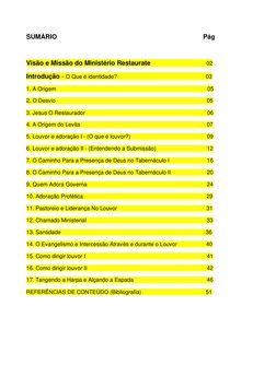 SUMÁRIO                                                                                 Pág