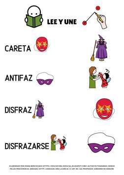 LEE Y UNE
ELABORADO POR DIANA BERICOCHEA (HTTPS://EDUCACION-ESPACIAL.BLOGSPOT.COM/) AUTOR PICTOGRAMAS: SERGIO
PALAO PROCEDENC