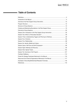 3 
Table of Contents 
Definitions ...........................................................................................