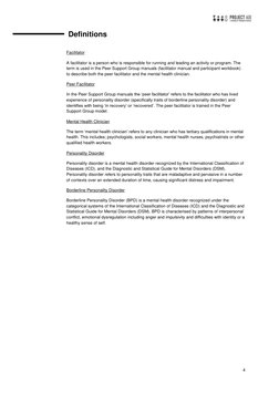 4 
Definitions 
Facilitator 
A facilitator is a person who is responsible for running and leading an activity or program. The