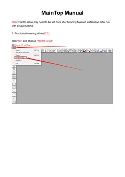 MainTop Software Installation Guide | PDF | Icon (Computing ...