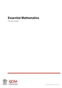 Essential Mathematics Formula Sheet 2025 | PDF | Area | Trigonometry