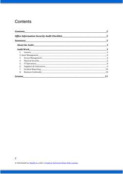 Office Information Security Audit Checklist | PDF | Information ...