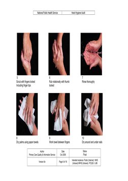 National Public Health Service 
Hand Hygiene Audit 
Author 
Primary Care Quality & Information Service 
Date 
Oct 2008 
Statu